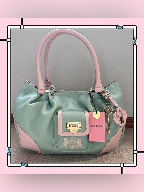 Juicy Couture Handbags - Juicy Couture Royal To Juicy Satchel Frosty Green Y2K Retro Barbiecore NWT